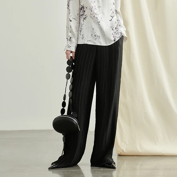 Silk Wide-leg Pants